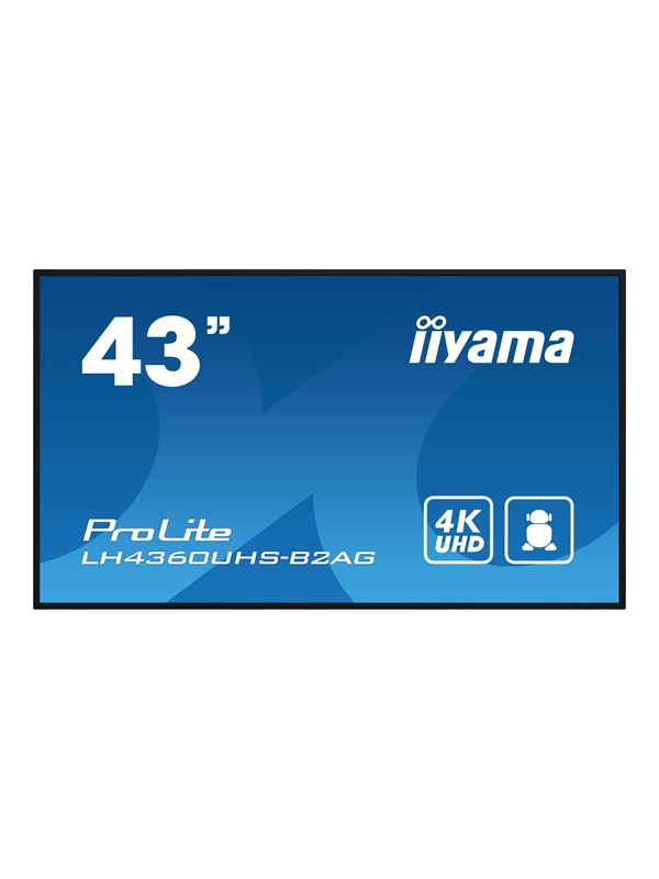 iiyama ProLite LH4360UHS-B2AG 43" Class (42.5" viewable) LED-backlit LCD display - 4K - for digital signage Infoskaerme Digital Skiltning