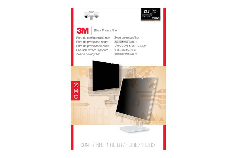 3M databeskyttelsesfilter privacy-filter for skærm - 23.8" IT og elektronik > Hardware > Skærme > Tilbehør til skærme