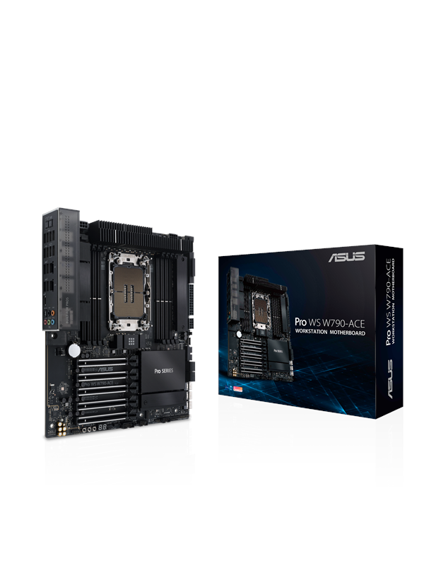 ASUS PRO WS W790-ACE Bundkort - Intel W790 - Intel LGA4677 socket - DDR5 RAM - SSI (Server) Bundkort