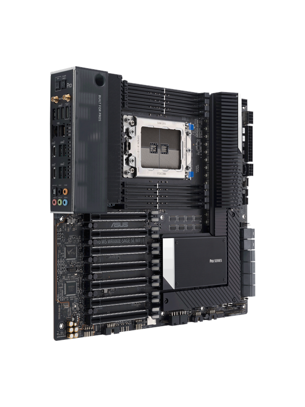 ASUS PRO WS WRX80E-SAGE SE WIFI II Bundkort - AMD WRX80 - AMD sWRX8 socket - DDR4 RAM - Extended ATX Bundkort