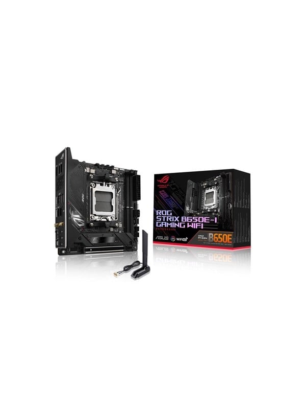 ASUS ROG STRIX B650E-I GAMING WIFI Bundkort - AMD B650 - AMD AM5 socket - DDR5 RAM - Mini-ITX Bundkort