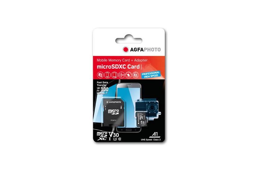 AgfaPhoto 10616 hukommelseskort 64 GB MicroSDHC UHS-I Klasse 10 IT og elektronik > Hardware > Lagring og backup > Flash Hukommelse > Flash Kort