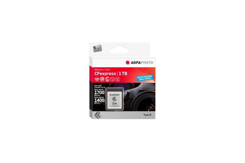 AgfaPhoto CFexpress Professional 1 TB NAND IT og elektronik > Hardware > Lagring og backup > Flash Hukommelse > Flash Kort