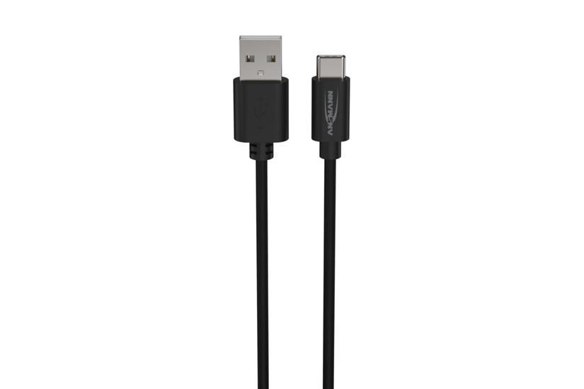 Ansmann 1700-0130 USB-kabel 1 m USB A USB C Sort IT og elektronik > Hardware > Kabler > USB Kabler