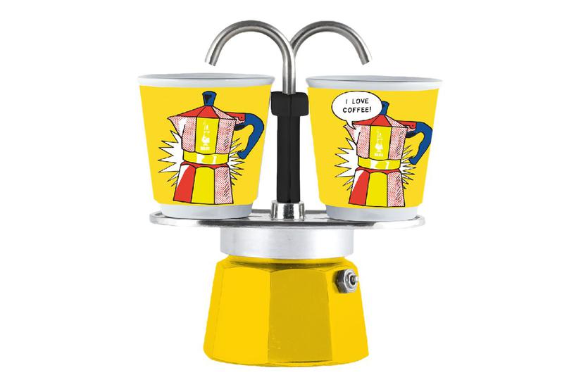 Bialetti Mini Express Lichtenstein - filtreringsapparat - 90 ml Husholdning > Madlavning > Køkkenapparater > Kaffemaskiner