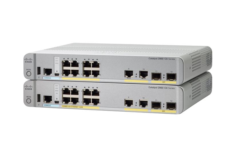Cisco Catalyst 2960CX-8PC-L - switch - 8 porte - Administreret - monterbar på stativ IT og elektronik > Netværk > Hubs og switches > Gigabit hubs og switches