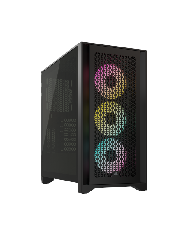 Corsair iCUE 4000D RGB Airflow TG - Black - Kabinet - Miditower - Sort Kabinet