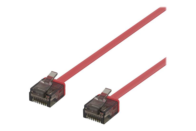 DELTACO patchkabel - 2 m - rød IT og elektronik > Netværk > Netværkskabler > Twisted pair-kabler > Cat 6a Kabler
