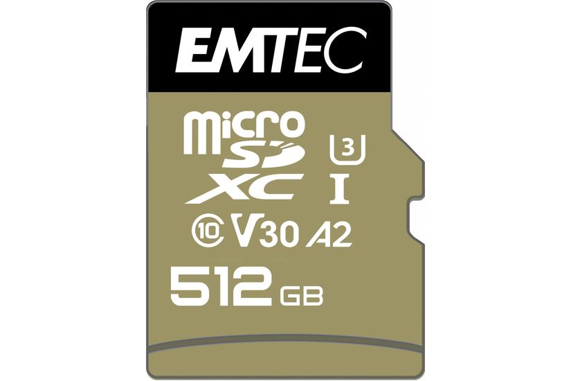 Emtec ECMSDM512GXC10SP hukommelseskort 512 GB MicroSDXC UHS-I Klasse 10 IT og elektronik > Hardware > Lagring og backup > Flash Hukommelse > Flash Kort