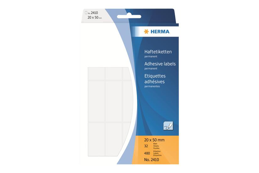 HERMA - etiketter - 480 etikette(r) - 20 x 50 mm IT og elektronik > Scan/Print > Papir til print > Labels/etiketter