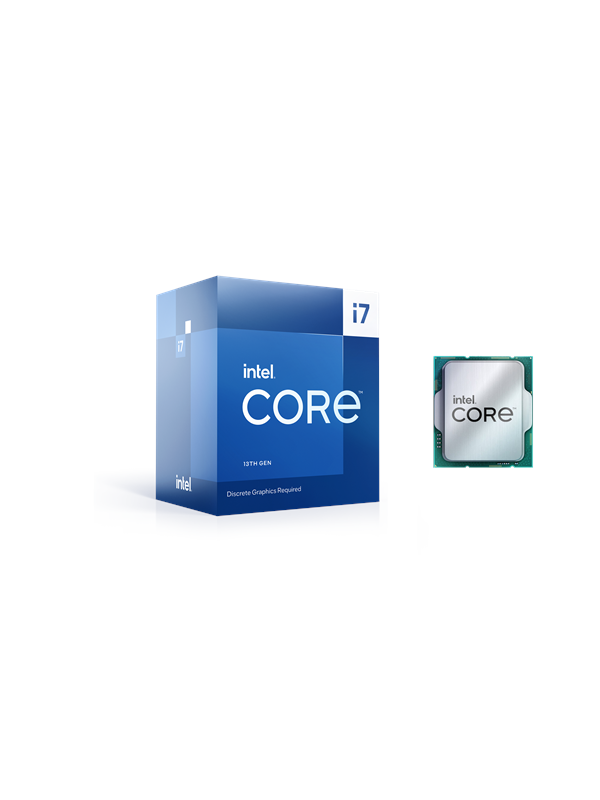 Intel Core i7-13700F Raptor Lake CPU - 24 kerner - 2.1 GHz - Intel LGA1700 - Intel Boxed (med køler) CPU