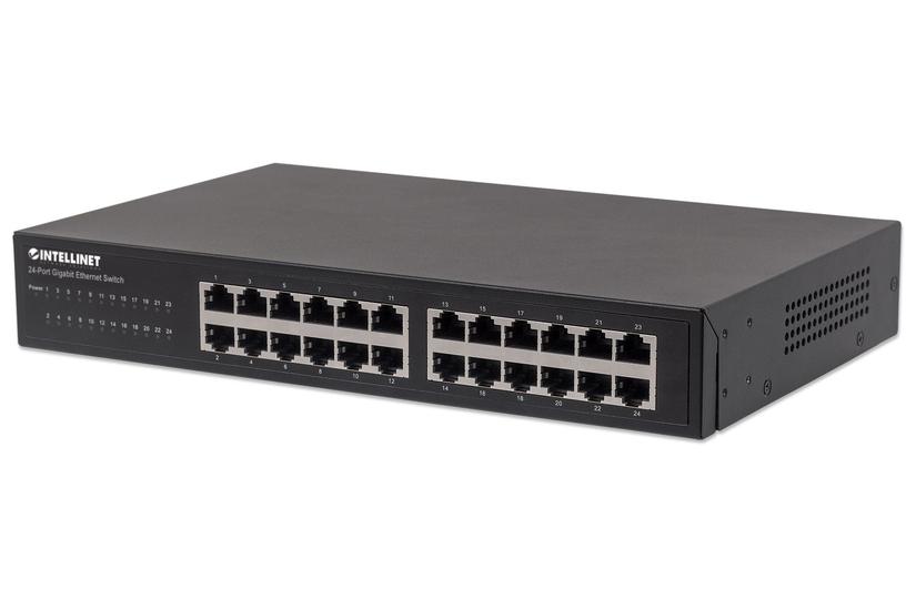Intellinet 561273 netværksswitch Gigabit Ethernet (10/100/1000) Sort IT og elektronik > Netværk > Hubs og switches > Gigabit hubs og switches