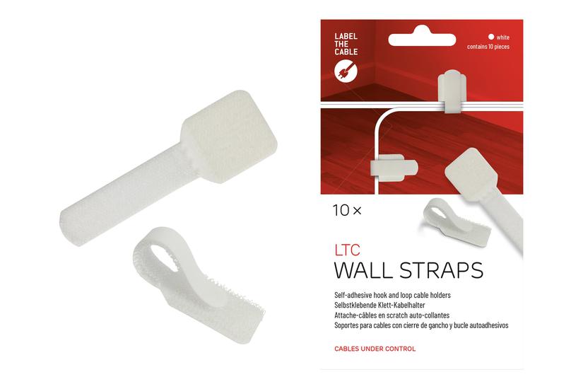 LTC WALL STRAPS - kabelholder IT og elektronik > Hardware > Kabler > Kabeltilbehør