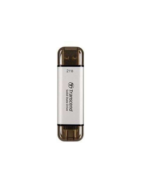 Transcend ESD310 SSD - 2TB - Sølv - Ekstern SSD - USB 3.2 Gen 2x1 SSD