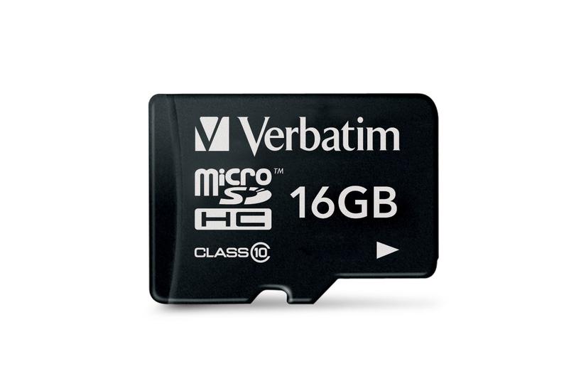 Verbatim - flashhukommelseskort - 16 GB - microSDHC IT og elektronik > Hardware > Lagring og backup > Flash Hukommelse > Flash Kort > Micro-SD Kort