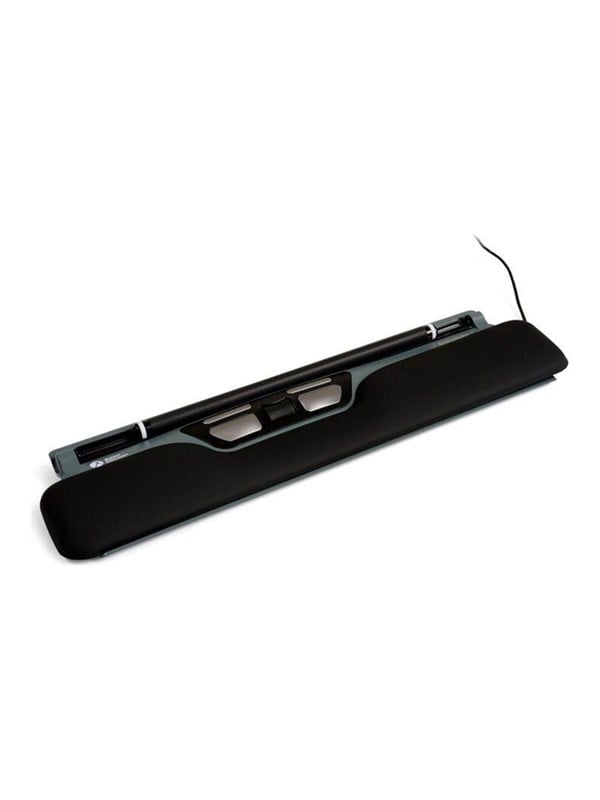 Bakker Elkhuizen ErgoSlider Plus - central pointing device - universal - USB - black dark grey yellow - Central pegeenhed - Laser - 5 knapper - Grå Mus