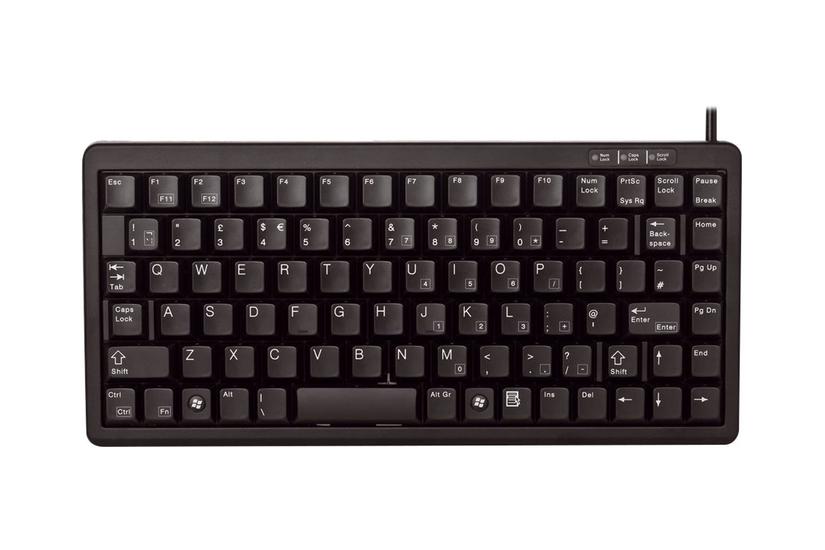 CHERRY Compact-Keyboard G84-4100 - tastatur - Pan Nordic - sort Indgangsudstyr IT og elektronik > Hardware > Tastatur og mus > Tastaturer