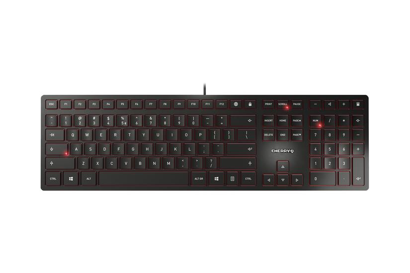 CHERRY KC 6000 SLIM - tastatur - sort - Tysk layout IT og elektronik > Hardware > Tastatur og mus > Tastaturer