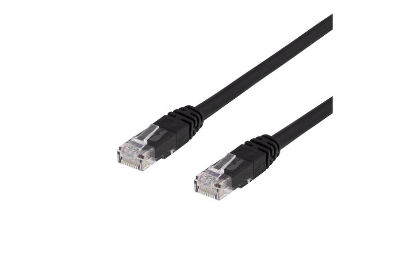 DELTACO TP-650S - patchkabel - 50 m - sort IT og elektronik > Netværk > Netværkskabler