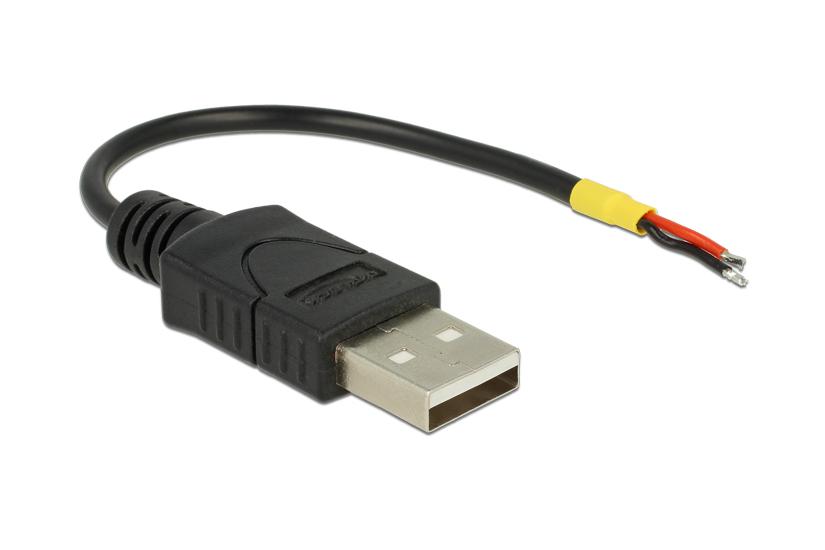 Delock - USB-kabel - USB til hardwire 2-ledning - 10 cm IT og elektronik > Hardware > Kabler > USB Kabler