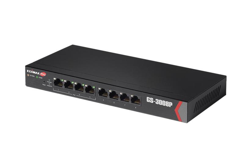 Edimax Pro GS-3008P - switch - 8 porte - smart IT og elektronik > Netværk > Hubs og switches