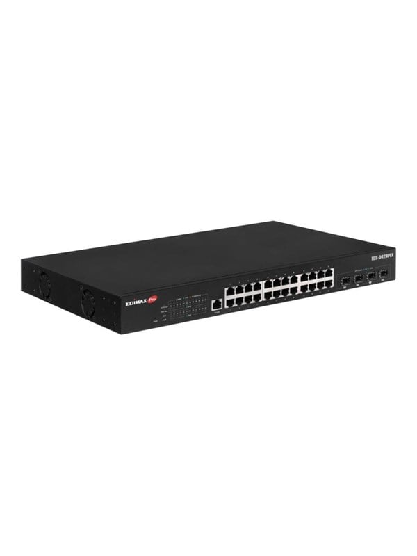 Edimax Pro TGS-5428PLX - switch - surveillance vlan L2 - 28 ports - rack-mountable Switch