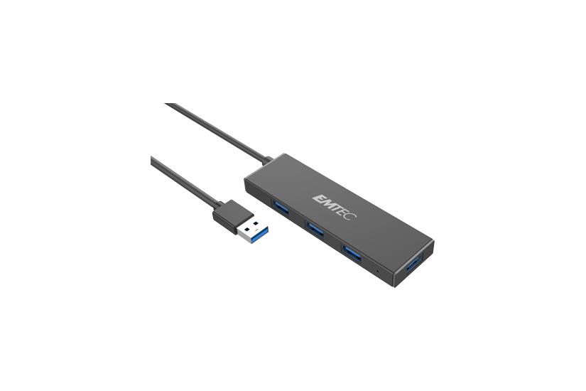 Emtec T620A Type-A Classic Hub USB 3.2 Gen 1 (3.1 Gen 1) Type-A IT og elektronik > Hardware > Kabler