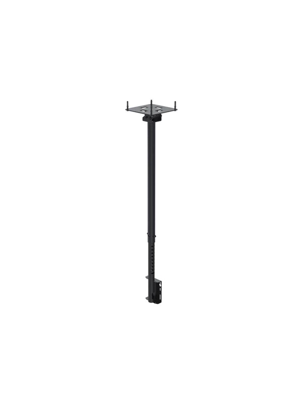 Ergonomic Solutions SpacePole mounting kit - single side - for flat panel - structured black 100 x 100 mm Vaegbeslag AV Beslag AV Moebler