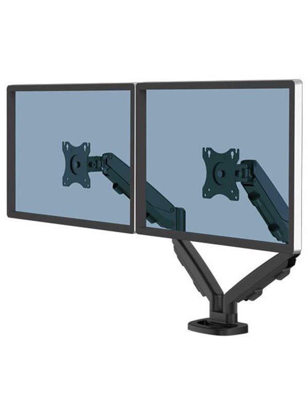 Fellowes Eppa Dual Monitor Arm - Black Skaermholder