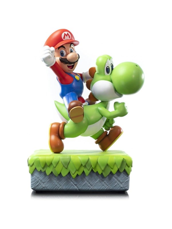 First 4 Figures - Super Mario Statue: Mario And Yoshi Standard Edition - Figur Merchandise