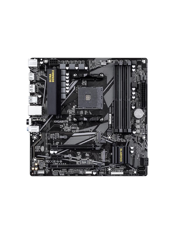 GIGABYTE B550M DS3H AC R2 - motherboard - micro ATX - Socket AM4 - AMD B550 Bundkort - AMD B550 - AMD AM4 socket - DDR4 RAM - Micro-ATX Bundkort