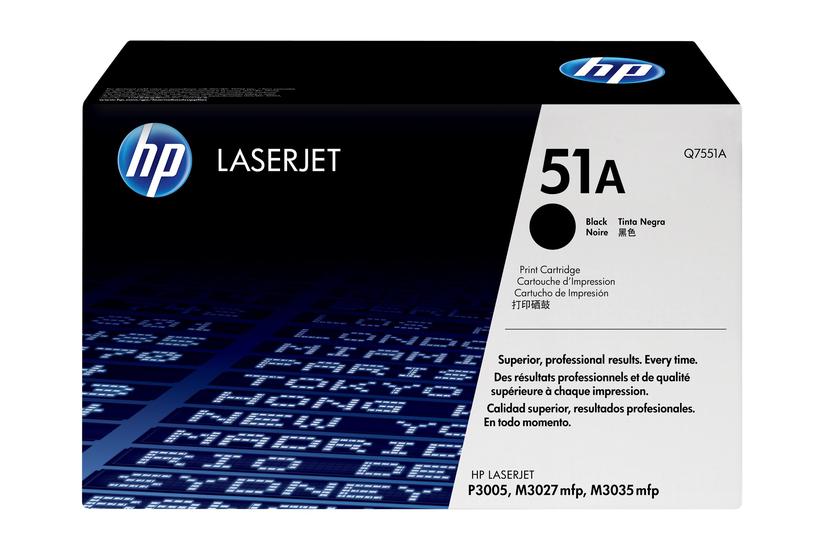HP 51A - sort - original - LaserJet - tonerpatron (Q7551A) IT og elektronik > Scan/Print > Blæk og toner > Toner og toneropsamlere