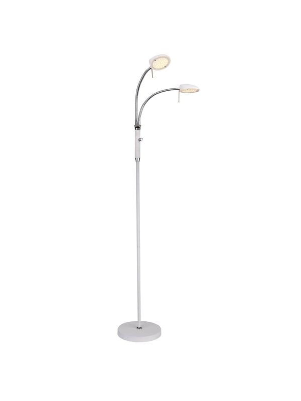 Halo Design Vegas Gulv 2L - Hvid/Chrom Lamper