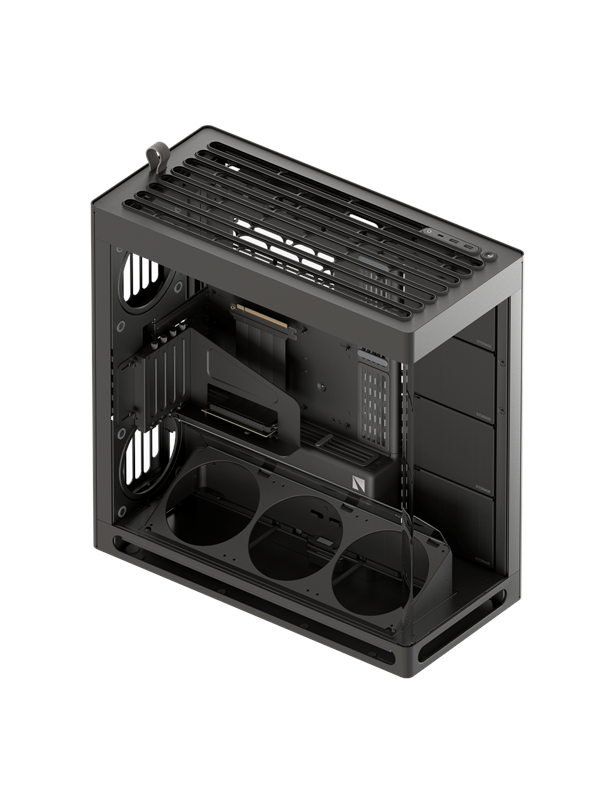 Havn HS 420 VGPU Black - Kabinet - Miditower - Sort Kabinet