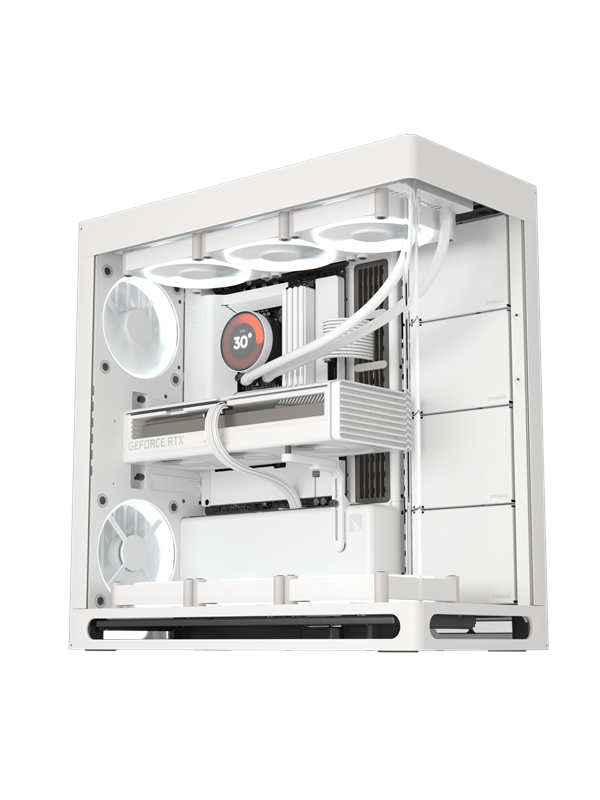 Havn HS 420 White - Kabinet - Miditower - Hvid Kabinet