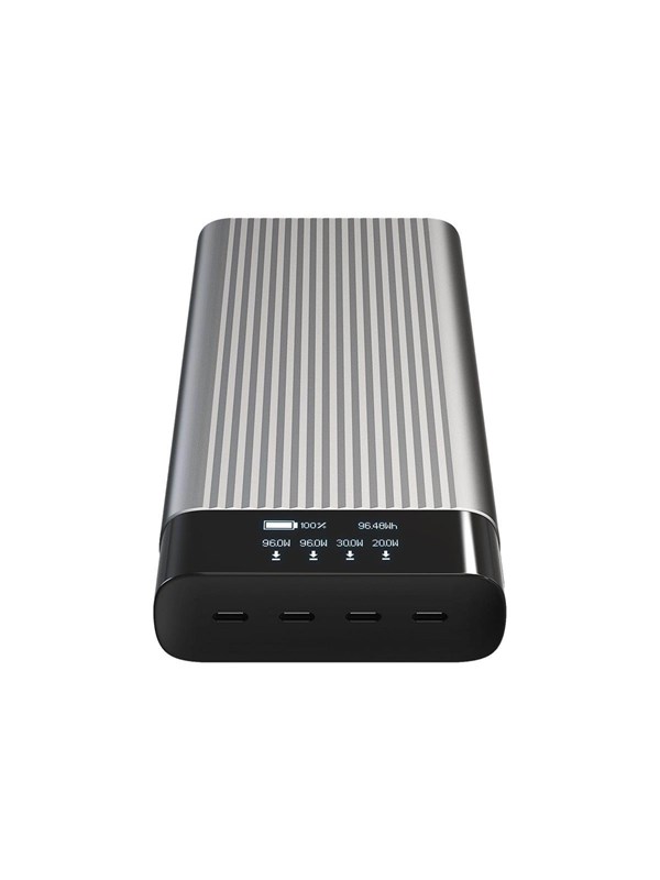 Hyper Juice HJ245B power bank - 4 x USB-C - 245 Watt Powerbank - Sort - 27000 mAh Powerbank