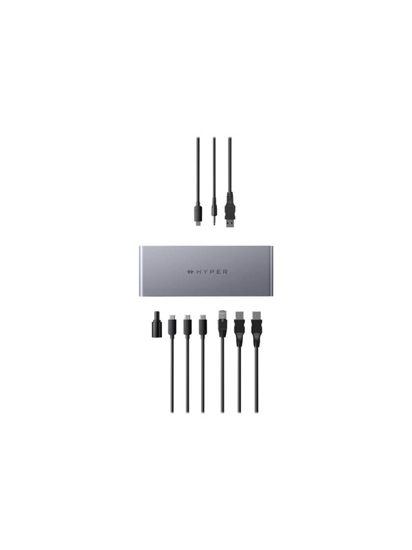 Hyper Targus Drive - docking station - USB-C / Thunderbolt 4 - 11-slot - HDMI 2 x Thunderbolt - 2.5 GigE Dockingstation