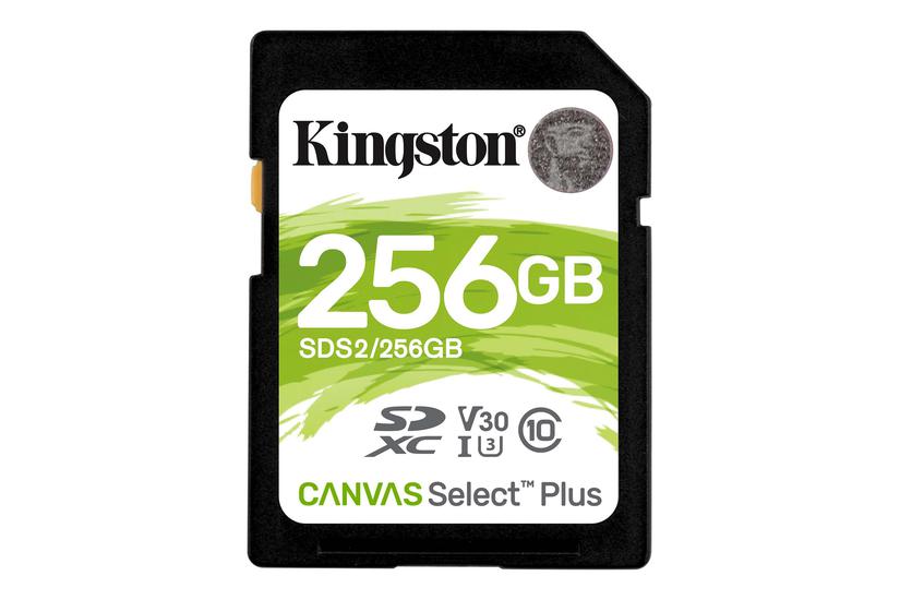Kingston Canvas Select Plus - flashhukommelseskort - 256 GB - SDXC UHS-I IT og elektronik > Hardware > Lagring og backup > Flash Hukommelse > Flash Kort