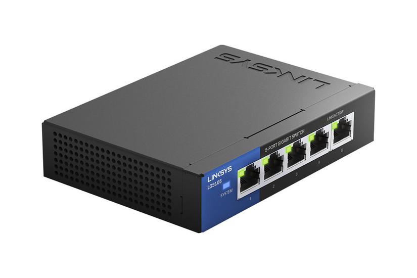 Linksys Business LGS105 - switch - 5 porte - ikke administreret IT og elektronik > Netværk > Hubs og switches
