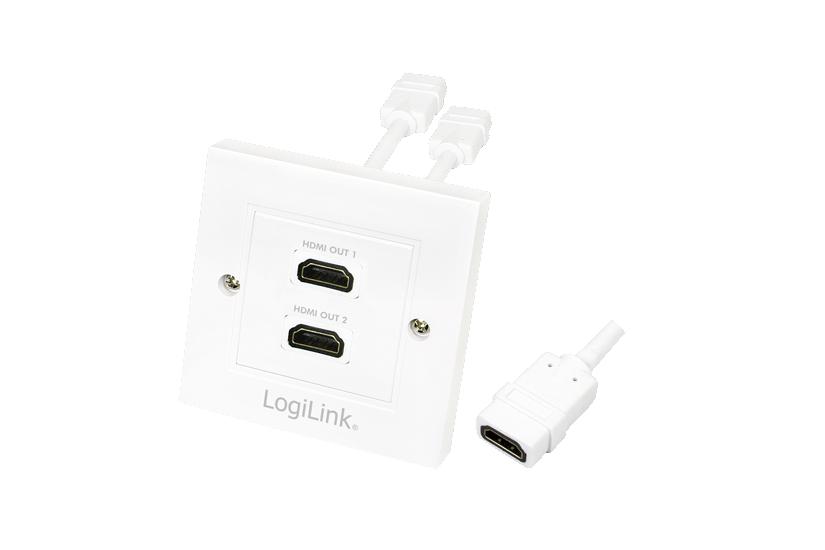 LogiLink planforsænket stikdåse IT og elektronik > Hardware > Kabler > HDMI Kabler