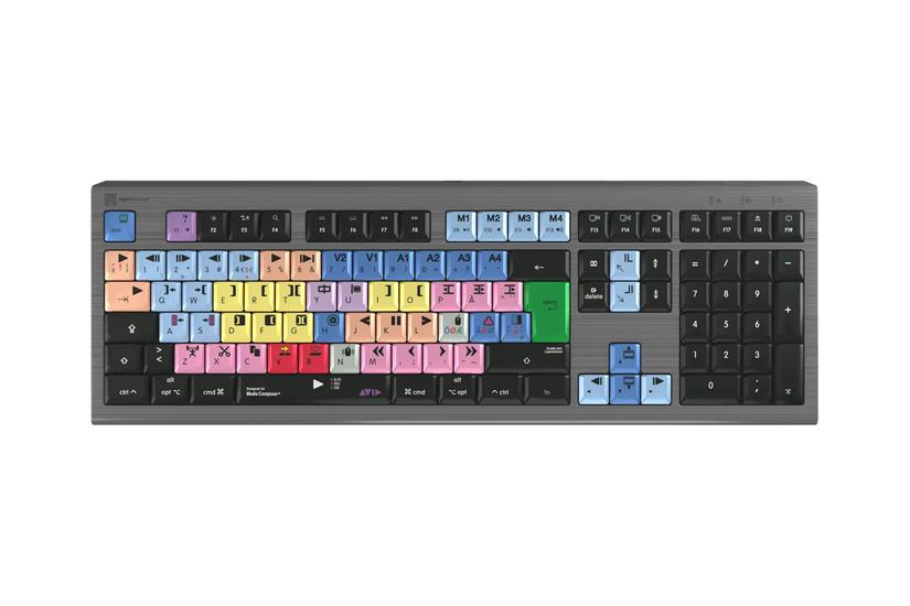 LogicKeyboard Avid Media Composer Astra 2 - tastatur - QWERTY - skandinavisk - sort Indgangsudstyr IT og elektronik > Hardware > Tastatur og mus > Tastaturer > Tastaturer med kabel