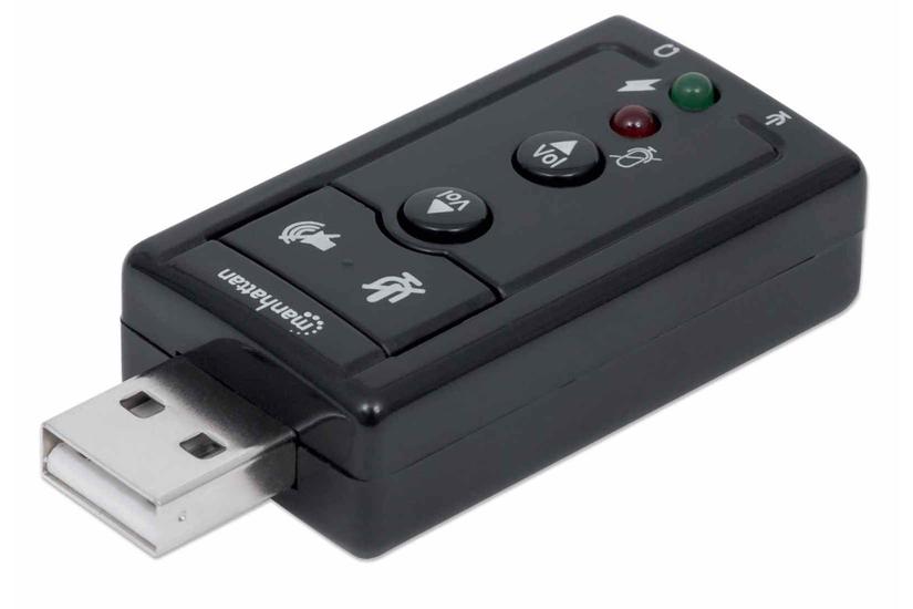 Manhattan 152341 lydkort 7.1 kanaler USB IT og elektronik > Hardware > Lydkort