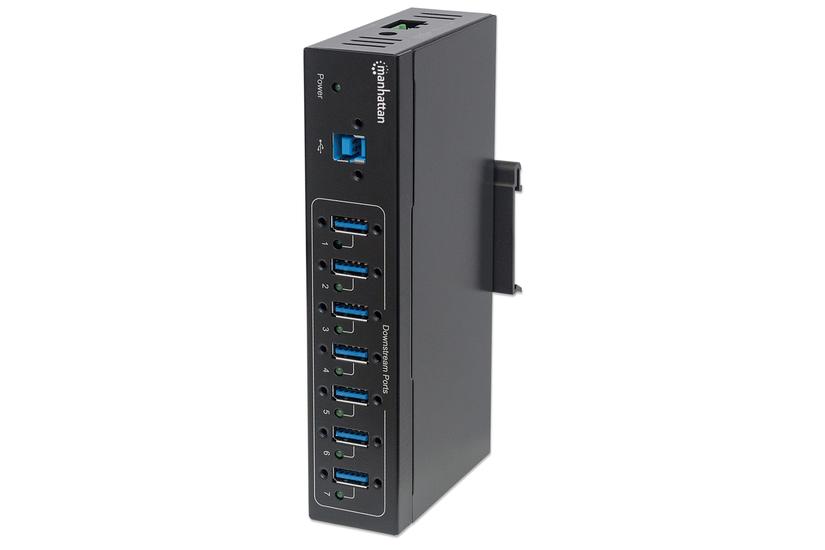 Manhattan 164405 interface hub USB 3.2 Gen 1 (3.1 Gen 1) Type-B 5000 Mbit/s Sort IT og elektronik > Hardware > Kabler