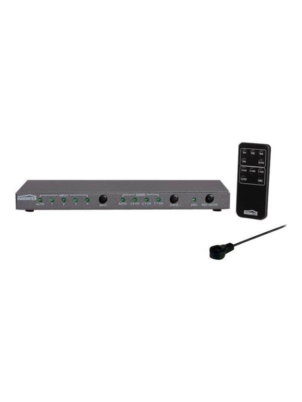Marmitek Connect 621 UHD 2.0 - video/audio switch - 4 ports Skaerm Lyd switch