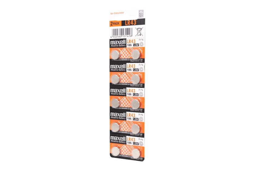 Maxell LR 43 batteri - 10 x LR43 IT og elektronik > Hardware > Batterier