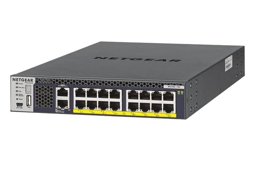 NETGEAR M4300-16X - switch - 16 porte - Administreret - monterbar på stativ IT og elektronik > Netværk > Hubs og switches