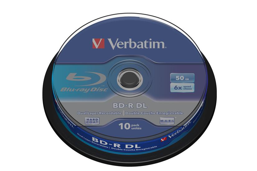 Verbatim - BD-R DL x 10 - 50 GB - lagringsmedie IT og elektronik > Hardware > Lagring og backup > Lagringsmedier > Blu-Ray Medier