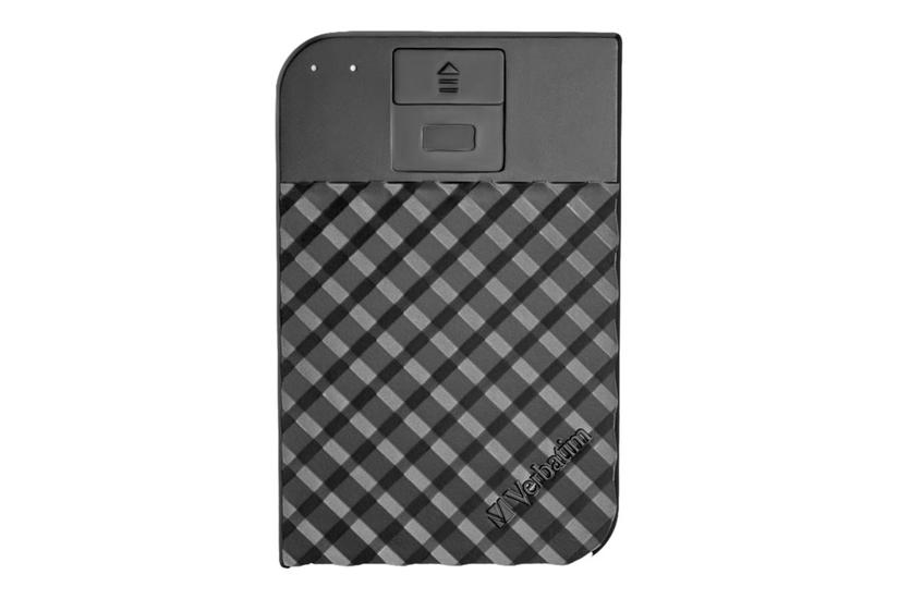 Verbatim Fingerprint Secure - 2 TB - Ekstern HDD - USB 3.1 Gen 1 - 24 pin USB-C IT og elektronik > Hardware > Harddiske og SSD'er > Eksterne Harddiske