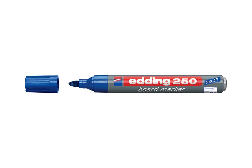 edding 250 board - markør - blå Kontor > Skriveredskaber > Markører og highlightere > Tørslettemarkere