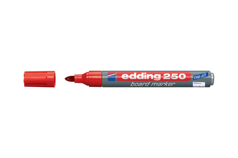edding 250 board - markør - rød Kontor > Skriveredskaber > Markører og highlightere > Tørslettemarkere